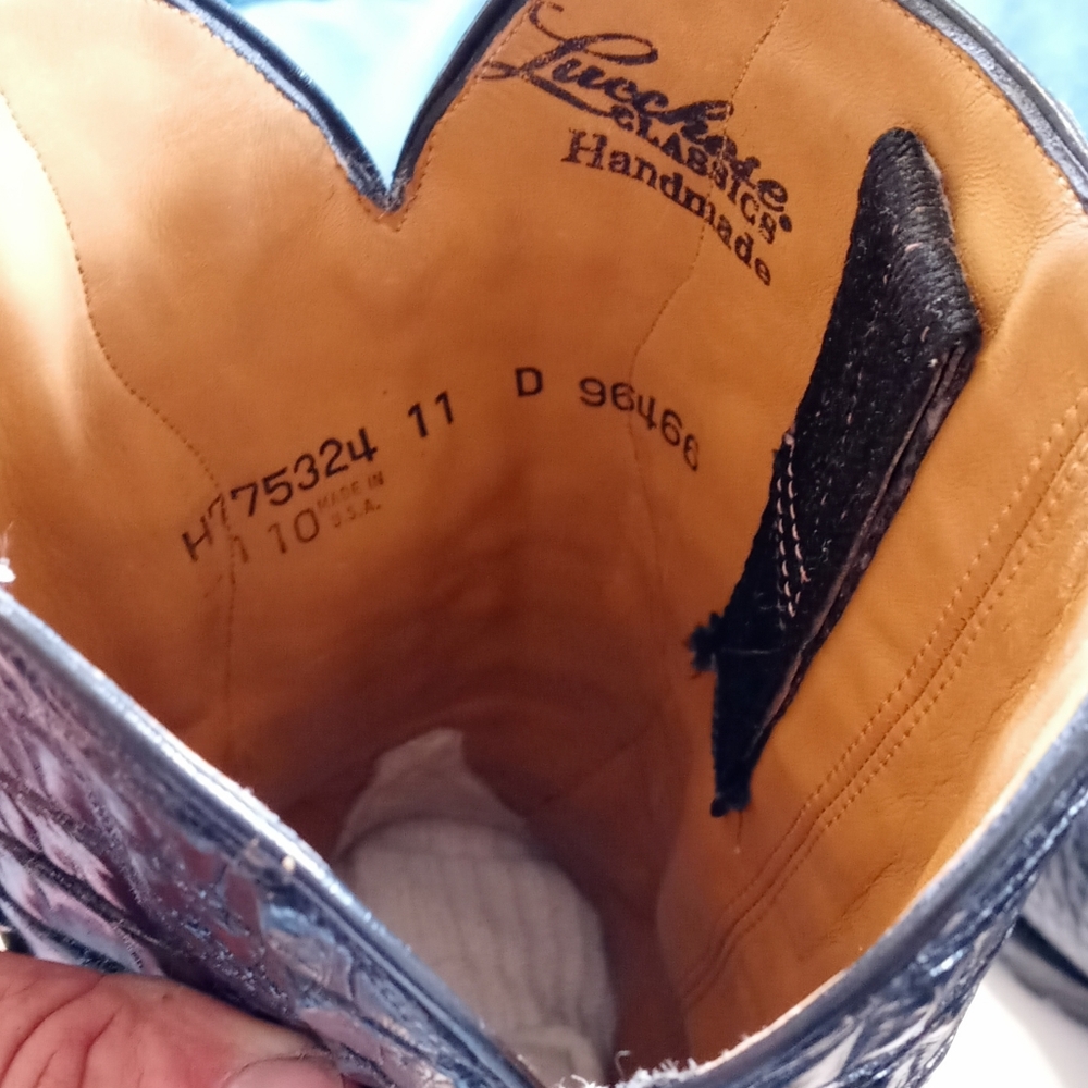 Rare black alligator gator boots